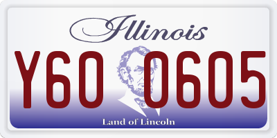 IL license plate Y600605