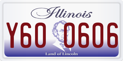 IL license plate Y600606