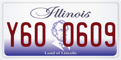 IL license plate Y600609