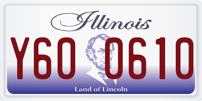 IL license plate Y600610