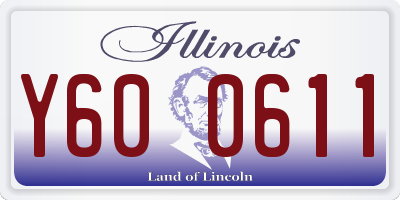 IL license plate Y600611