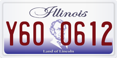 IL license plate Y600612