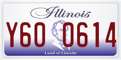 IL license plate Y600614