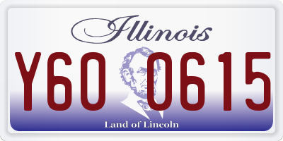 IL license plate Y600615