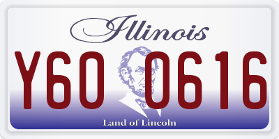 IL license plate Y600616