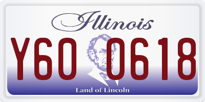 IL license plate Y600618