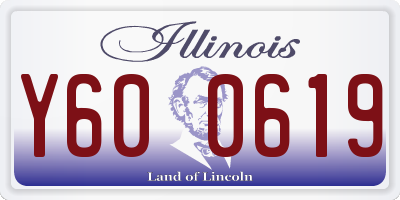 IL license plate Y600619