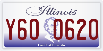 IL license plate Y600620