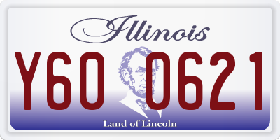 IL license plate Y600621
