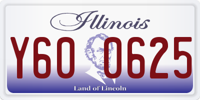 IL license plate Y600625