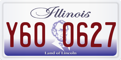 IL license plate Y600627