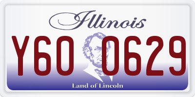 IL license plate Y600629
