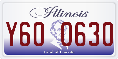 IL license plate Y600630