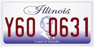 IL license plate Y600631