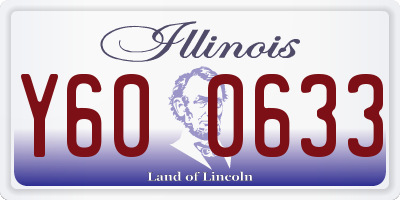 IL license plate Y600633