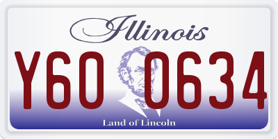 IL license plate Y600634