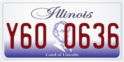 IL license plate Y600636