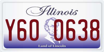 IL license plate Y600638