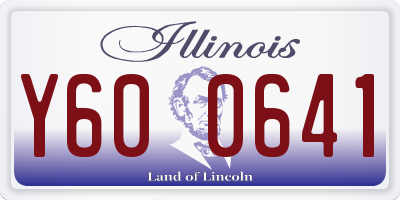 IL license plate Y600641