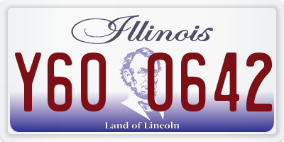 IL license plate Y600642