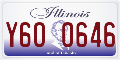 IL license plate Y600646