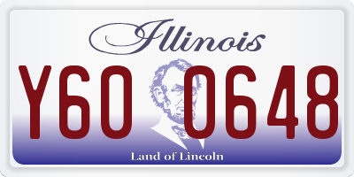 IL license plate Y600648