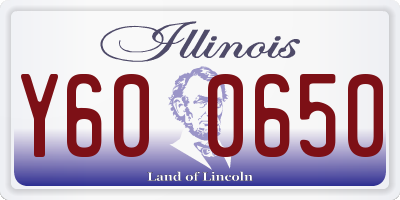 IL license plate Y600650