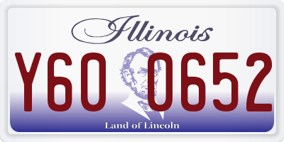 IL license plate Y600652