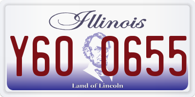 IL license plate Y600655