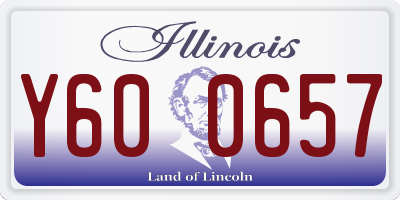 IL license plate Y600657