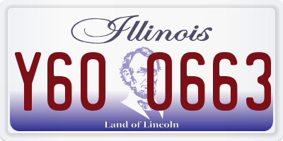 IL license plate Y600663