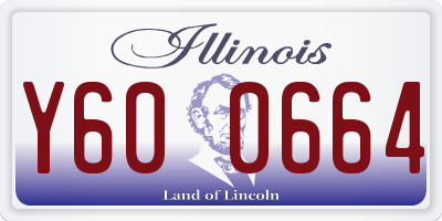 IL license plate Y600664
