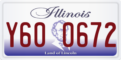 IL license plate Y600672