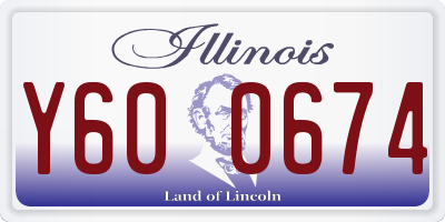 IL license plate Y600674
