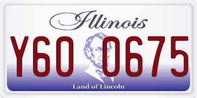 IL license plate Y600675