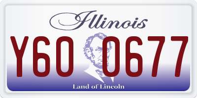 IL license plate Y600677