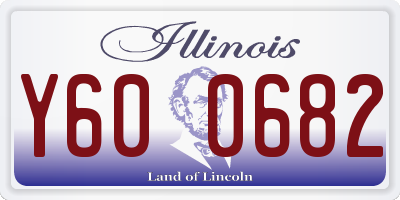 IL license plate Y600682