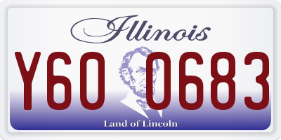IL license plate Y600683