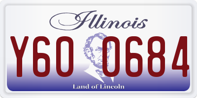 IL license plate Y600684
