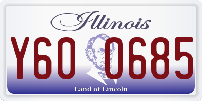 IL license plate Y600685
