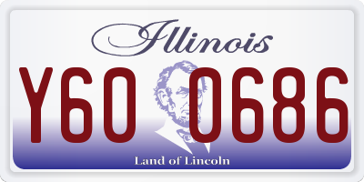 IL license plate Y600686