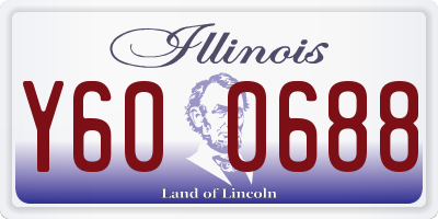 IL license plate Y600688