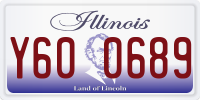 IL license plate Y600689