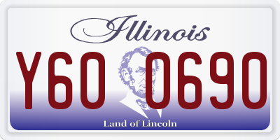 IL license plate Y600690