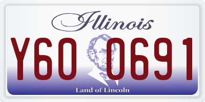 IL license plate Y600691