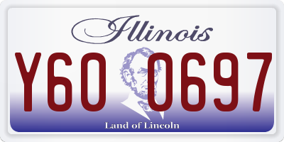 IL license plate Y600697