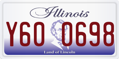 IL license plate Y600698