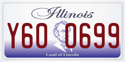 IL license plate Y600699