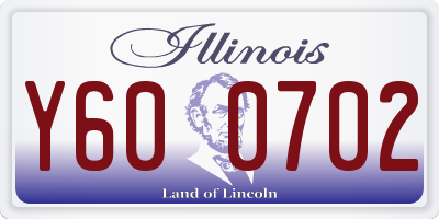 IL license plate Y600702