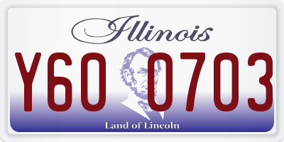 IL license plate Y600703